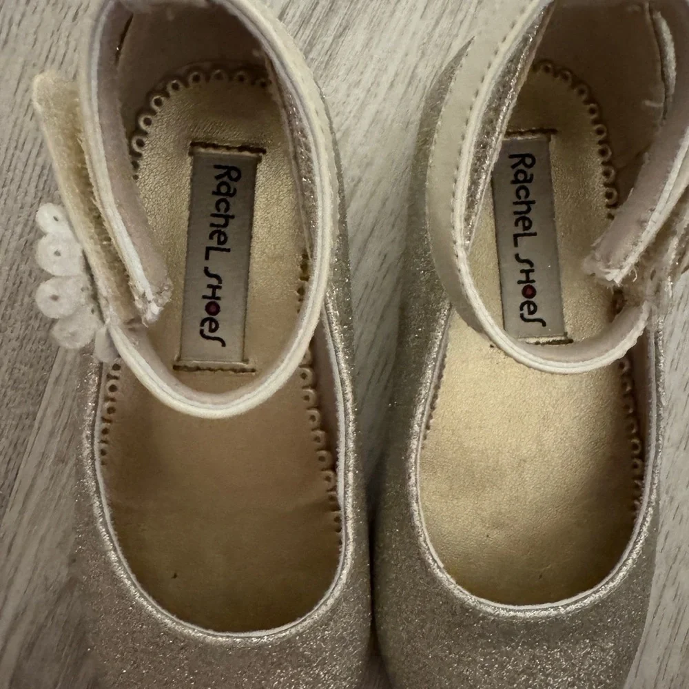 Rachel Shoes Glittery Silver Dress Shoes